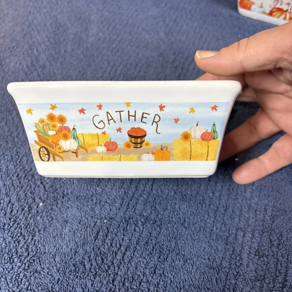 Royal Norfolk Harvest‎ Mini Bread Loaf Pans Holidays Fall Gathering Set Of 4